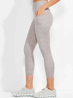 Cheap NIC+ZOE Flexfit Glowing Vines Crop Pocket Legging Grey Multi
