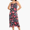 Discount NIC+ZOE Flower Burst Slip Dress Pink Multi