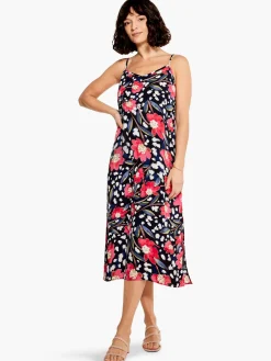 Discount NIC+ZOE Flower Burst Slip Dress Pink Multi