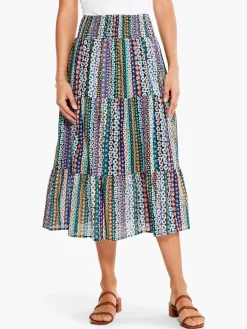 Shop NIC+ZOE Flower Field Skirt Pink Multi