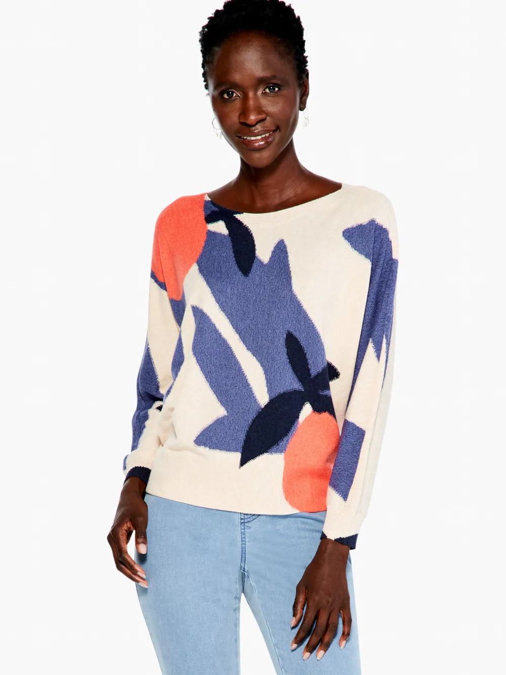 Flash Sale NIC+ZOE Fresh Squeeze Sweater Blue Multi