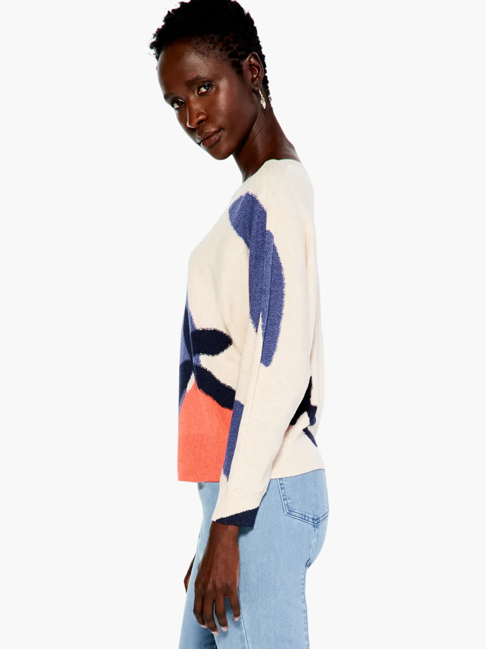 Flash Sale NIC+ZOE Fresh Squeeze Sweater Blue Multi