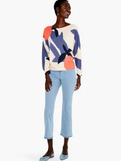 Flash Sale NIC+ZOE Fresh Squeeze Sweater Blue Multi