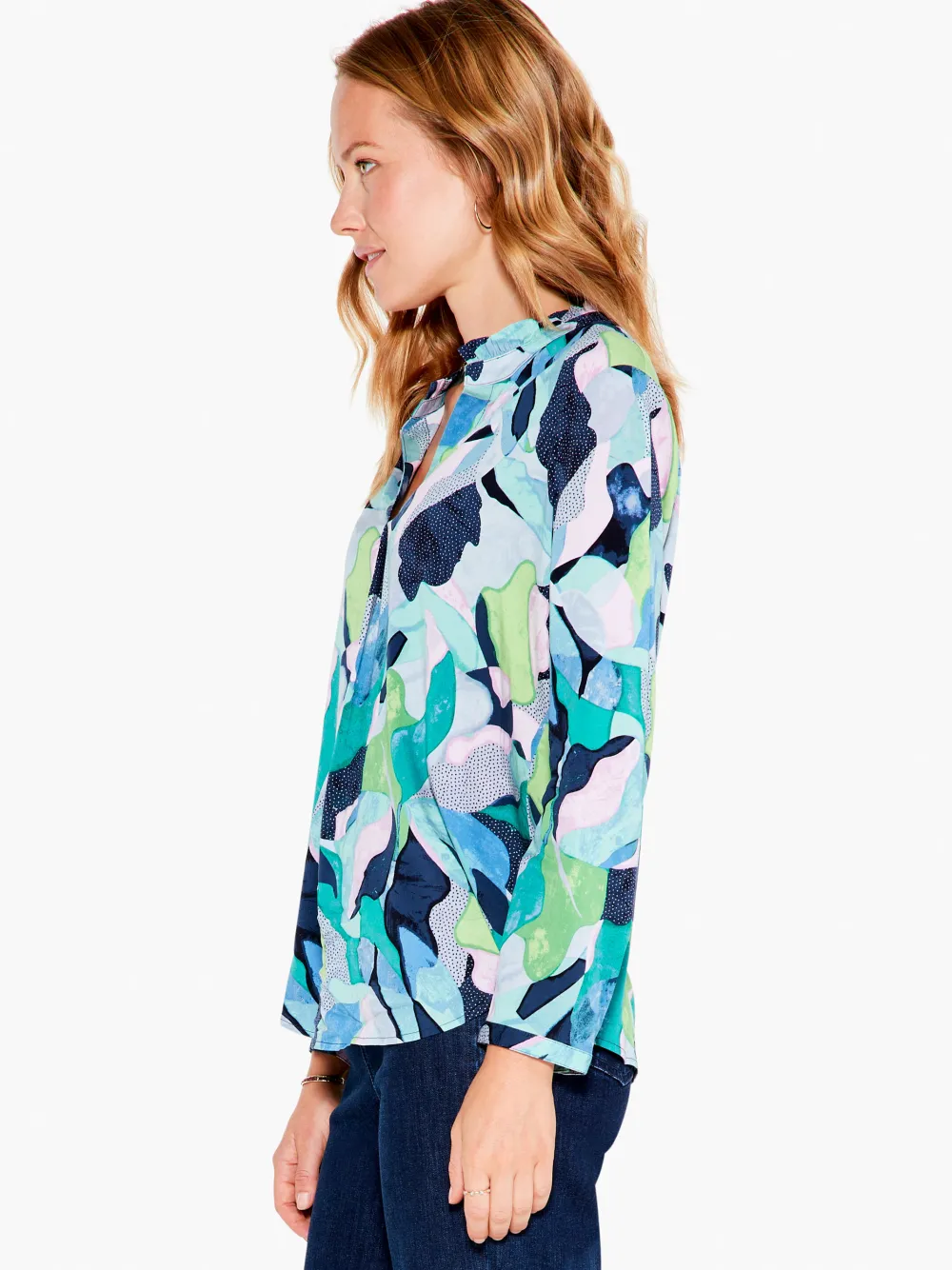 Online NIC+ZOE Frozen Tundra Top Green Multi