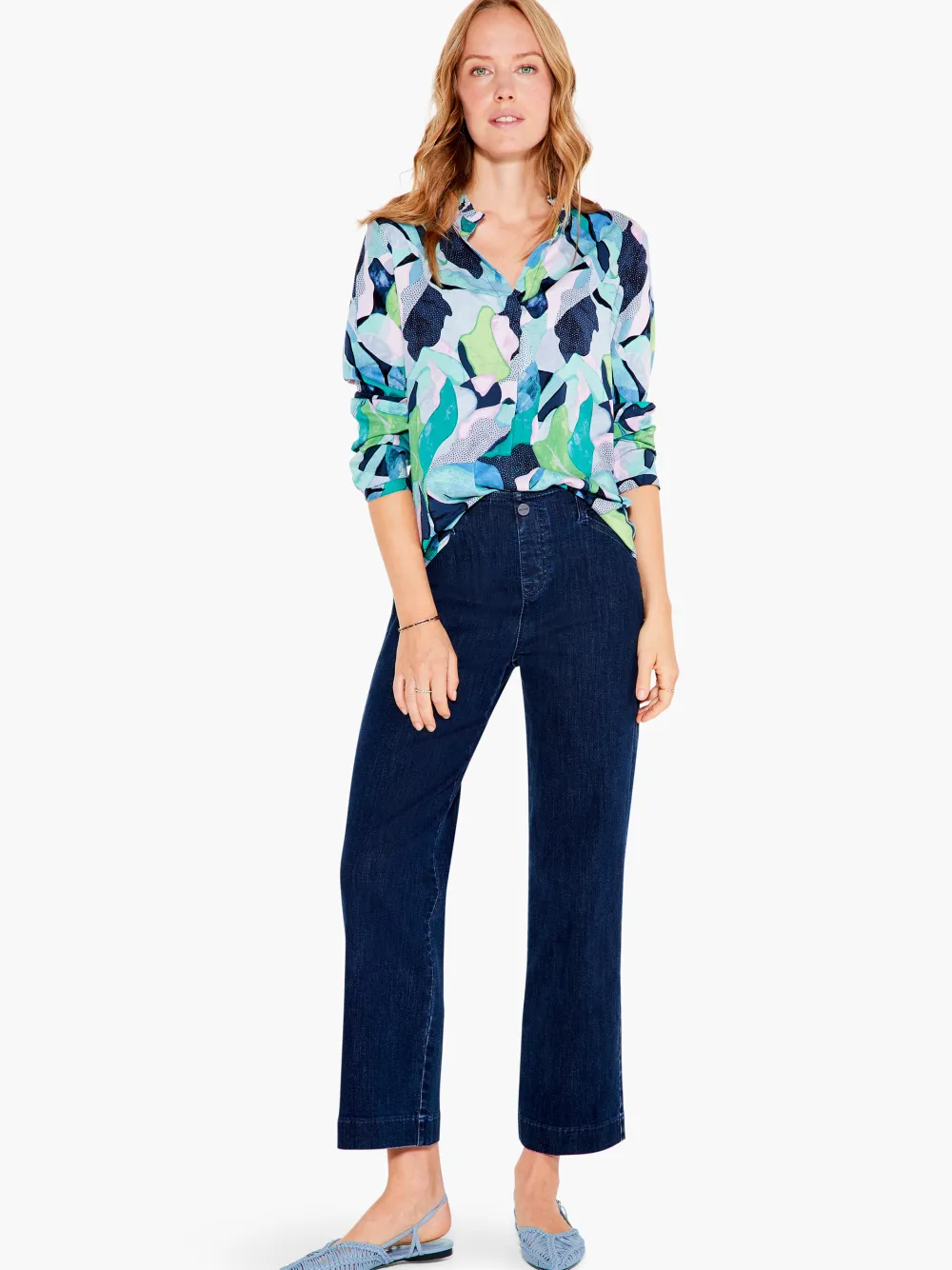 Online NIC+ZOE Frozen Tundra Top Green Multi