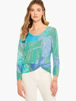 Flash Sale NIC+ZOE Full Bloom Sweater Blue Multi