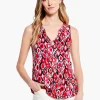 Outlet NIC+ZOE Geo Pane Tank Red Multi
