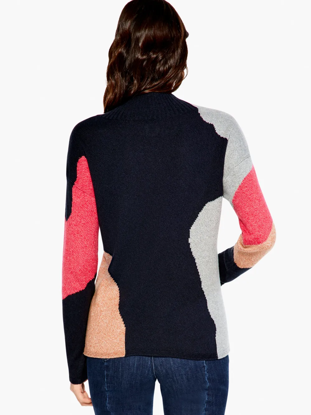 Hot NIC+ZOE Glowing Embers Sweater Blue Multi