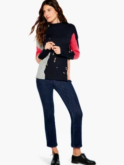 Hot NIC+ZOE Glowing Embers Sweater Blue Multi