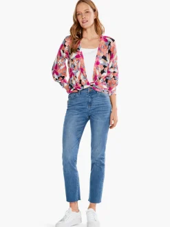 Sale NIC+ZOE Glowing Petals 4-Way Cardigan Pink Multi