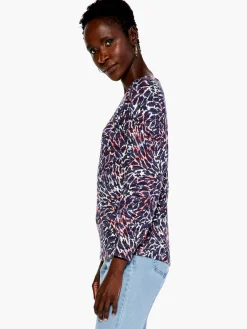 Cheap NIC+ZOE Glowing Sunset Top Indigo Multi
