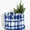 Store NIC+ZOE Hat Attack - Virginia Flannel Plaid Bag Navy