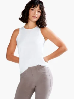 Shop NIC+ZOE High Neck Perfect Tank Paper White