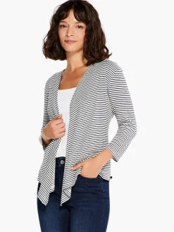 Discount NIC+ZOE In Line 4-Way Cardigan White Multi