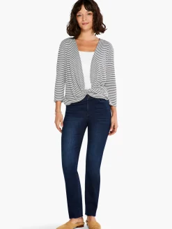 Discount NIC+ZOE In Line 4-Way Cardigan White Multi