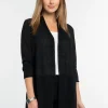 Outlet NIC+ZOE Lightweight Long Back Of The Chair Cardigan Black Onyx