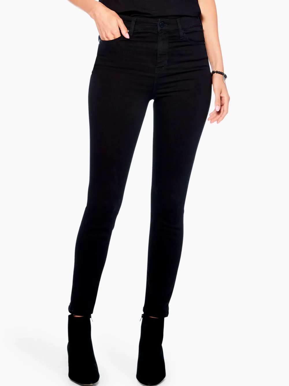 Outlet NIC+ZOE Liverpool - Abby Hi-Rise Ankle Skinny Jean Black Denim