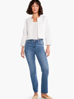 Flash Sale NIC+ZOE Liverpool - Braided Trim Crop Jacket White