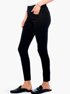 Hot NIC+ZOE Liverpool - Gia Glider Ankle Skinny Jean Black Denim
