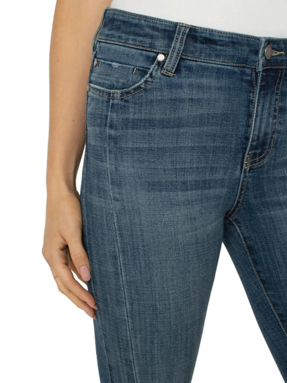 Hot NIC+ZOE Liverpool - Hannah Crop Flare Dark Wash