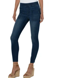 Best Sale NIC+ZOE Liverpool - Sienna Pull On W/ Utility Pockets Dark Wash