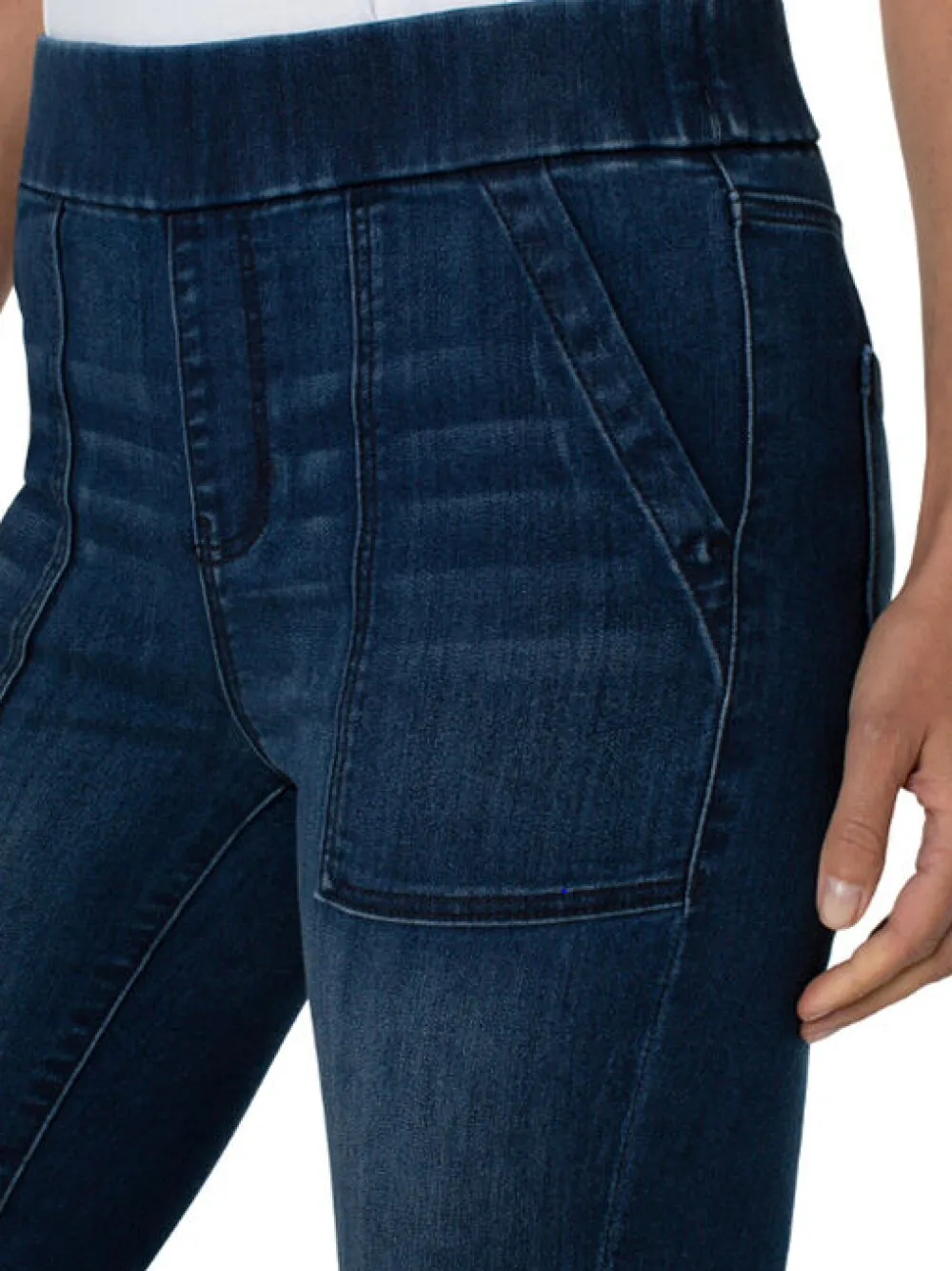 Best Sale NIC+ZOE Liverpool - Sienna Pull On W/ Utility Pockets Dark Wash