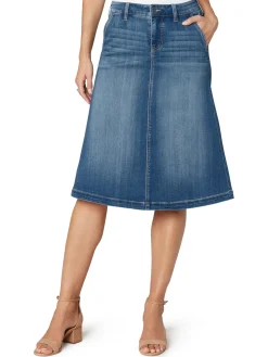New NIC+ZOE Liverpool Circle Skirt Denim