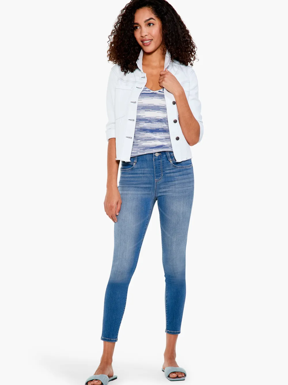 Best Sale NIC+ZOE Liverpool Gia Glider Ankle Jean Denim