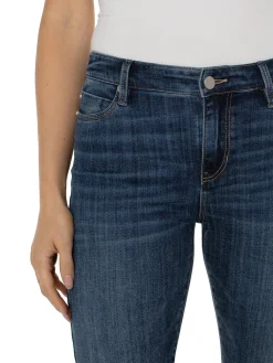 Hot NIC+ZOE Liverpool Hannah Crop Flare Dark Wash