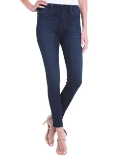 Best NIC+ZOE Liverpool Petite Abby High-Rise Ankle Dark Denim