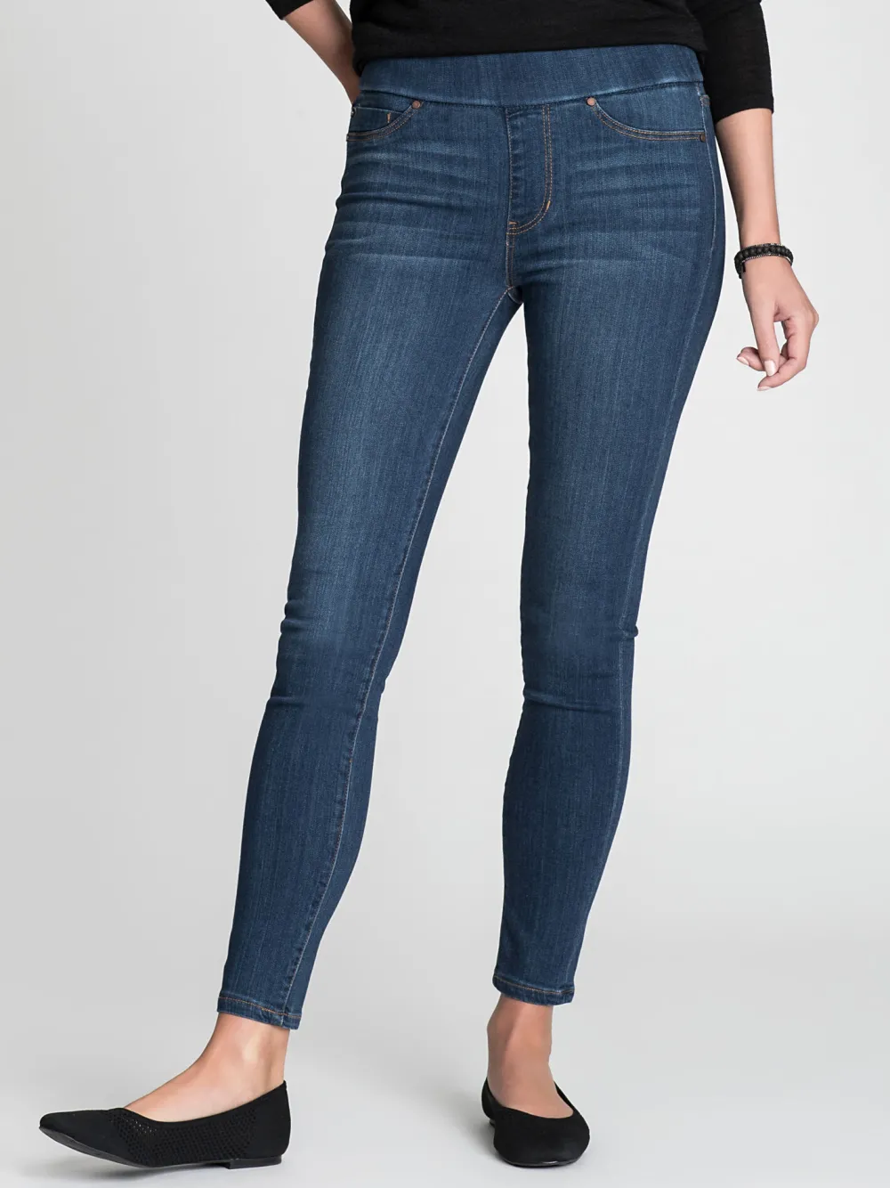 Store NIC+ZOE Liverpool Sienna Pull-On Ankle Jean Deep Denim