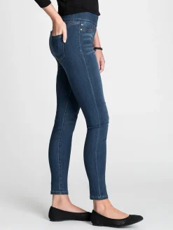 Store NIC+ZOE Liverpool Sienna Pull-On Ankle Jean Deep Denim
