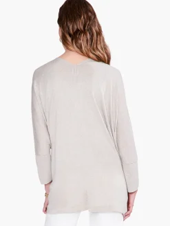 Store NIC+ZOE Lurex Cover Up Cardigan Sandshell