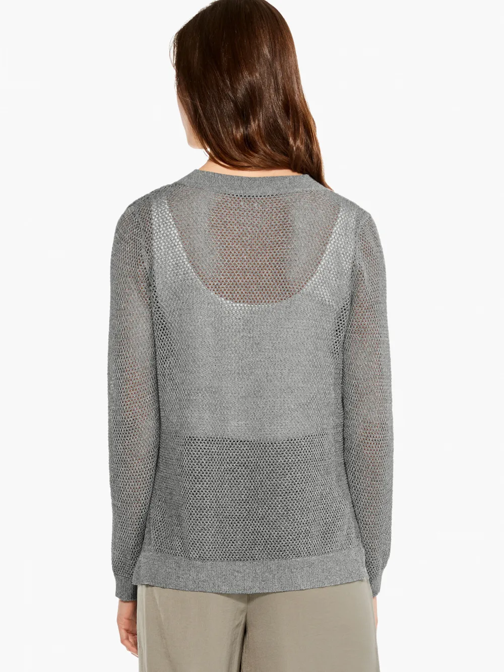 Best NIC+ZOE Mesh Stitch Sweater Tarragon