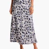 Online NIC+ZOE Misty Ikat Slip Skirt Grey Multi