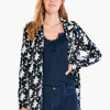Flash Sale NIC+ZOE Mosaic Mix Knit Blazer Black Multi