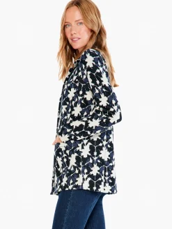 Flash Sale NIC+ZOE Mosaic Mix Knit Blazer Black Multi