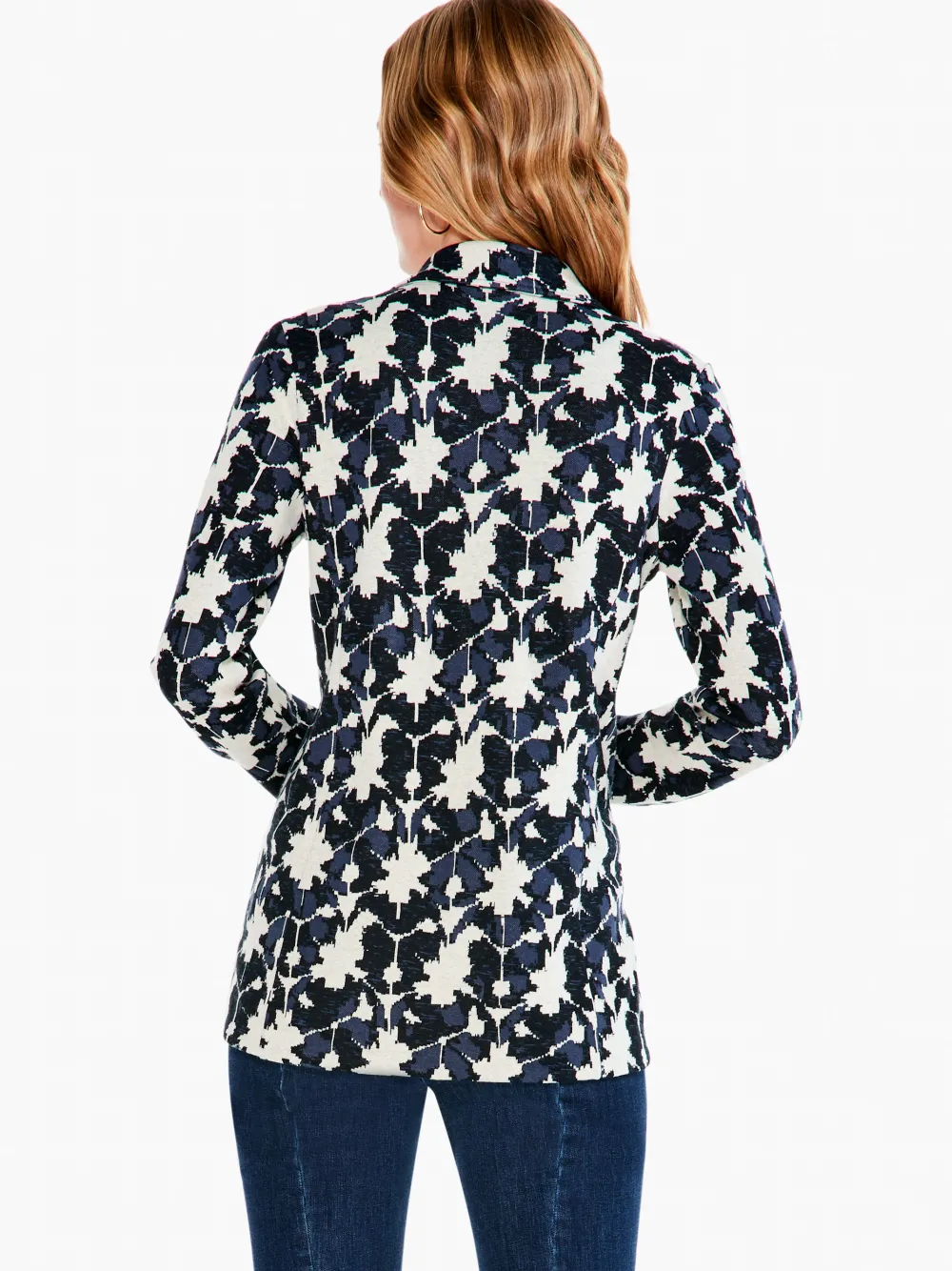 Flash Sale NIC+ZOE Mosaic Mix Knit Blazer Black Multi