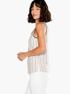 Outlet NIC+ZOE Neutral Striped Vital Tank Neutral Multi
