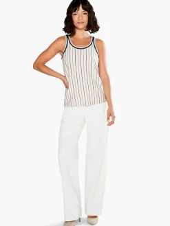 Outlet NIC+ZOE Neutral Striped Vital Tank Neutral Multi