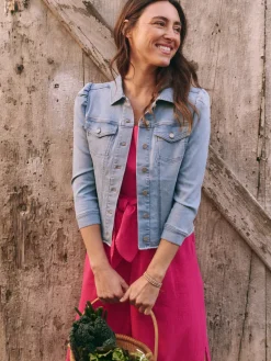 Best NIC+ZOE Nz Denim Femme Sleeve Denim Jacket Breeze