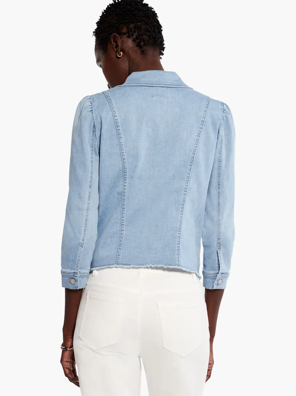 Best NIC+ZOE Nz Denim Femme Sleeve Denim Jacket Breeze