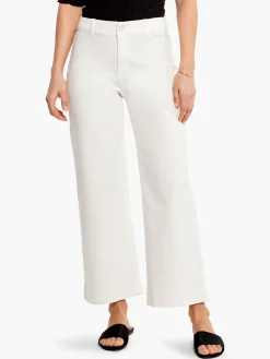 Store NIC+ZOE Nz Denim Mid Rise Wide-Leg Crop Jean Paper White