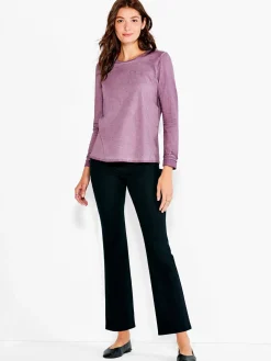 Hot NIC+ZOE Nzt Long Sleeve Crew Sparkle Tee Boysenberry
