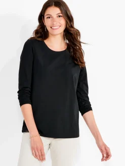 Store NIC+ZOE Nzt Long Sleeve Crew Tee Black Onyx