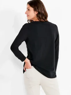 Store NIC+ZOE Nzt Long Sleeve Crew Tee Black Onyx