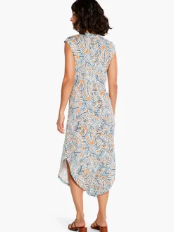 Sale NIC+ZOE Nzt Palm Scoop Tank Dress Orange Multi