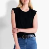 Hot NIC+ZOE Nzt Power Shoulder Crew Tank Black Onyx