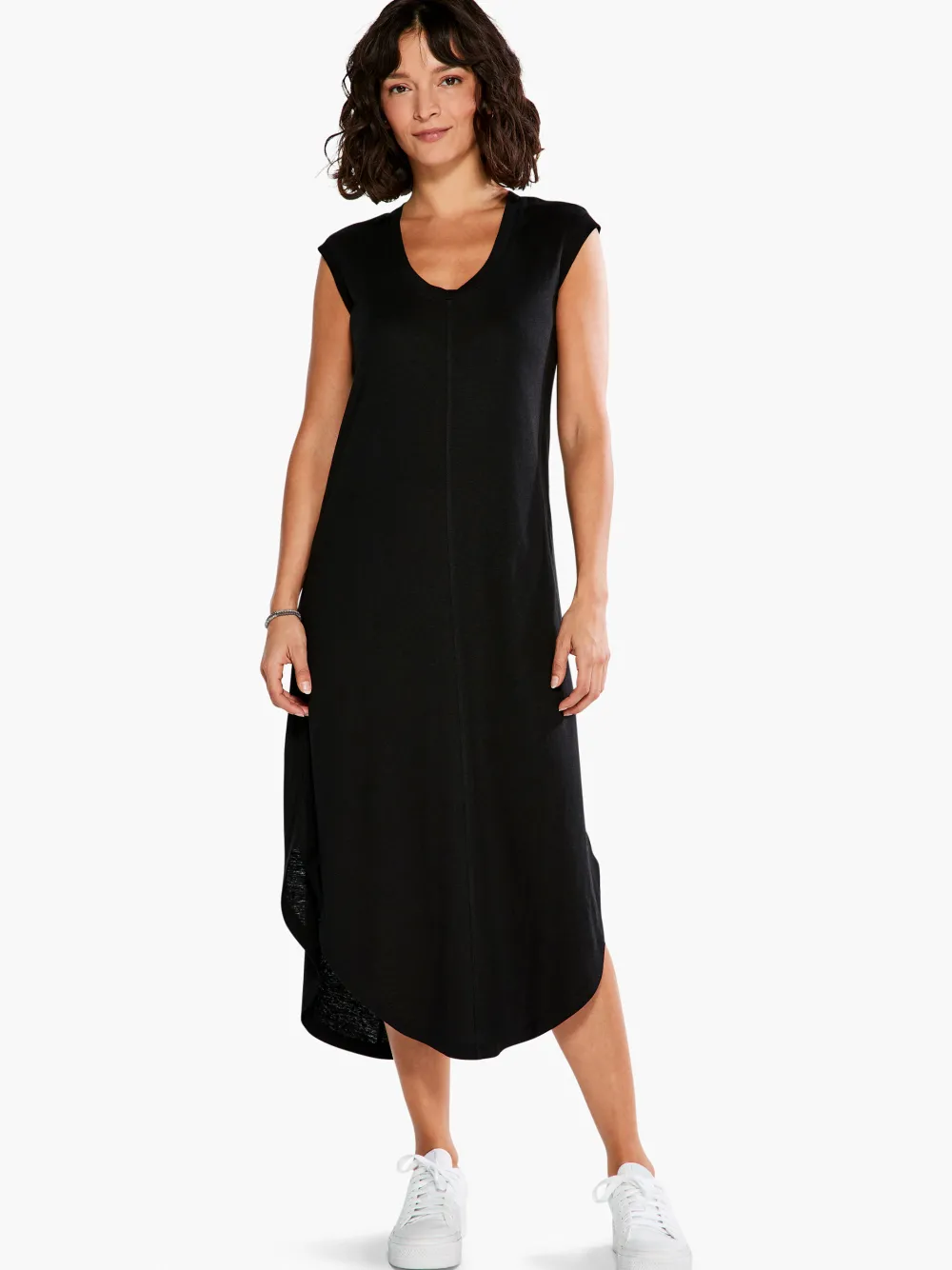 Clearance NIC+ZOE Nzt Scoop Tank Dress Deep Ocean