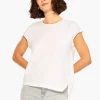Online NIC+ZOE Nzt Short Sleeve Crew Asymmetrical Tee Paper White